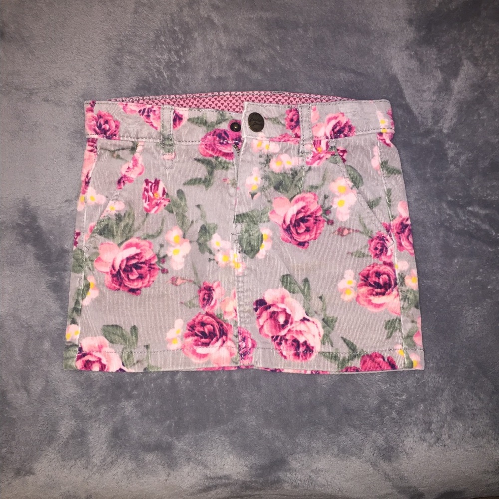 Little girls corduroy rosey skirt